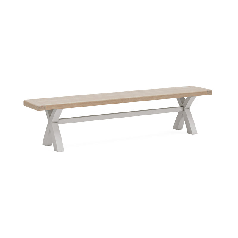 Exmouth Cross Bench Light Grey