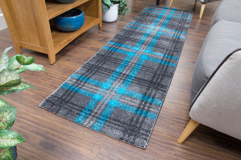 Dale Rug Grey/Teal