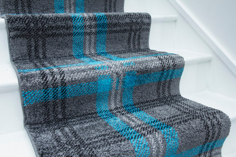 Dale Rug Grey/Teal