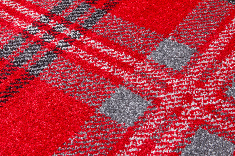 Dale Rug Red/Grey