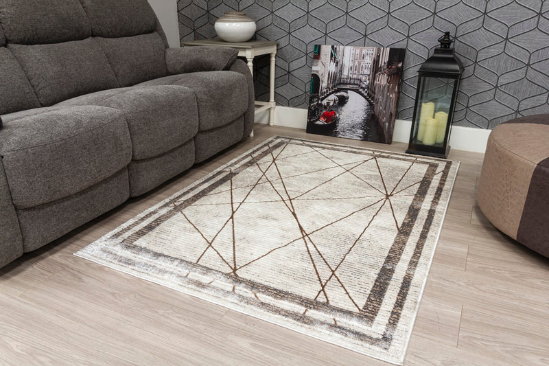 Glamour Art Deco Rug Beige