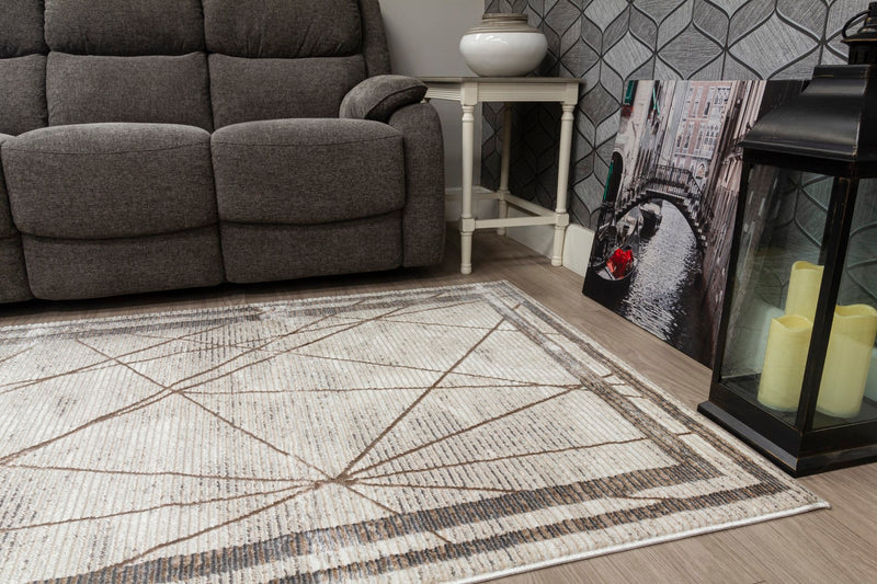 Glamour Art Deco Rug Beige