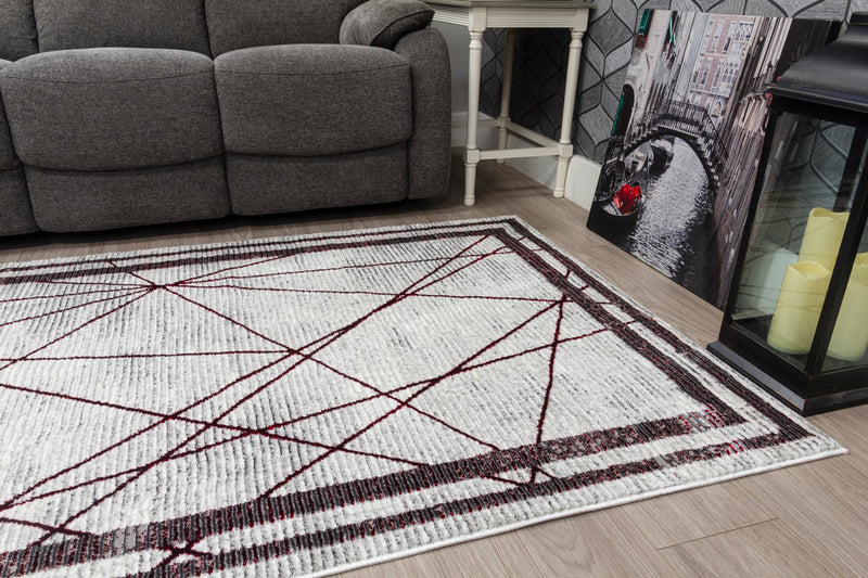 Glamour Art Deco Rug Red