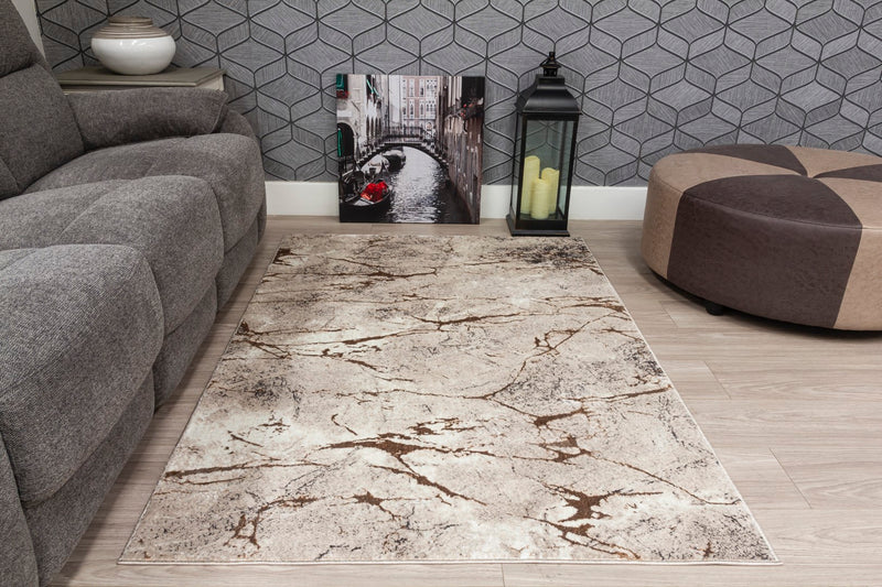 Glamour Marble Rug Beige