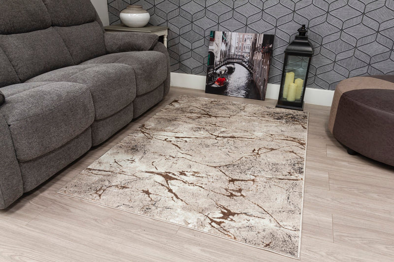 Glamour Marble Rug Beige