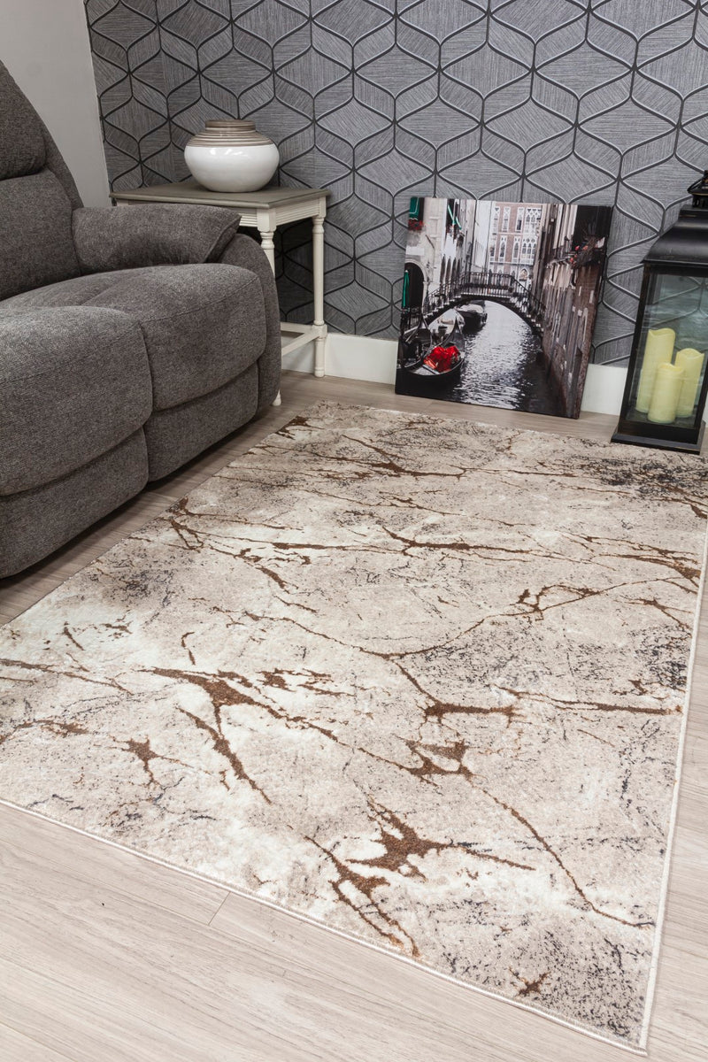 Glamour Marble Rug Beige