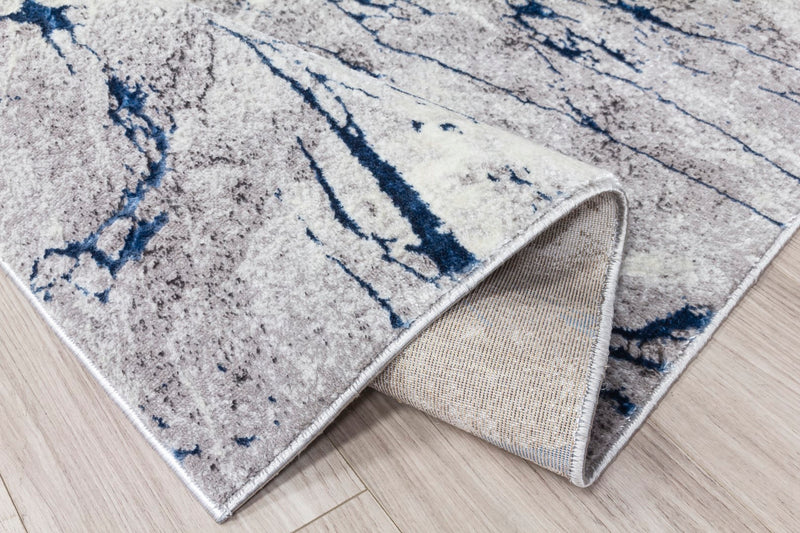 Glamour Marble Rug Blue