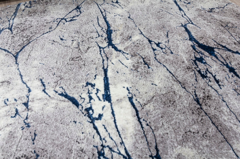 Glamour Marble Rug Blue