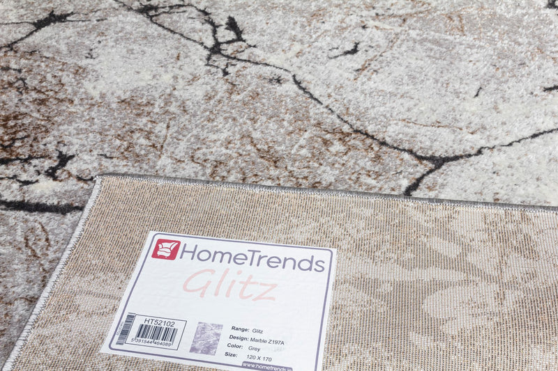 Glamour Marble Rug Grey