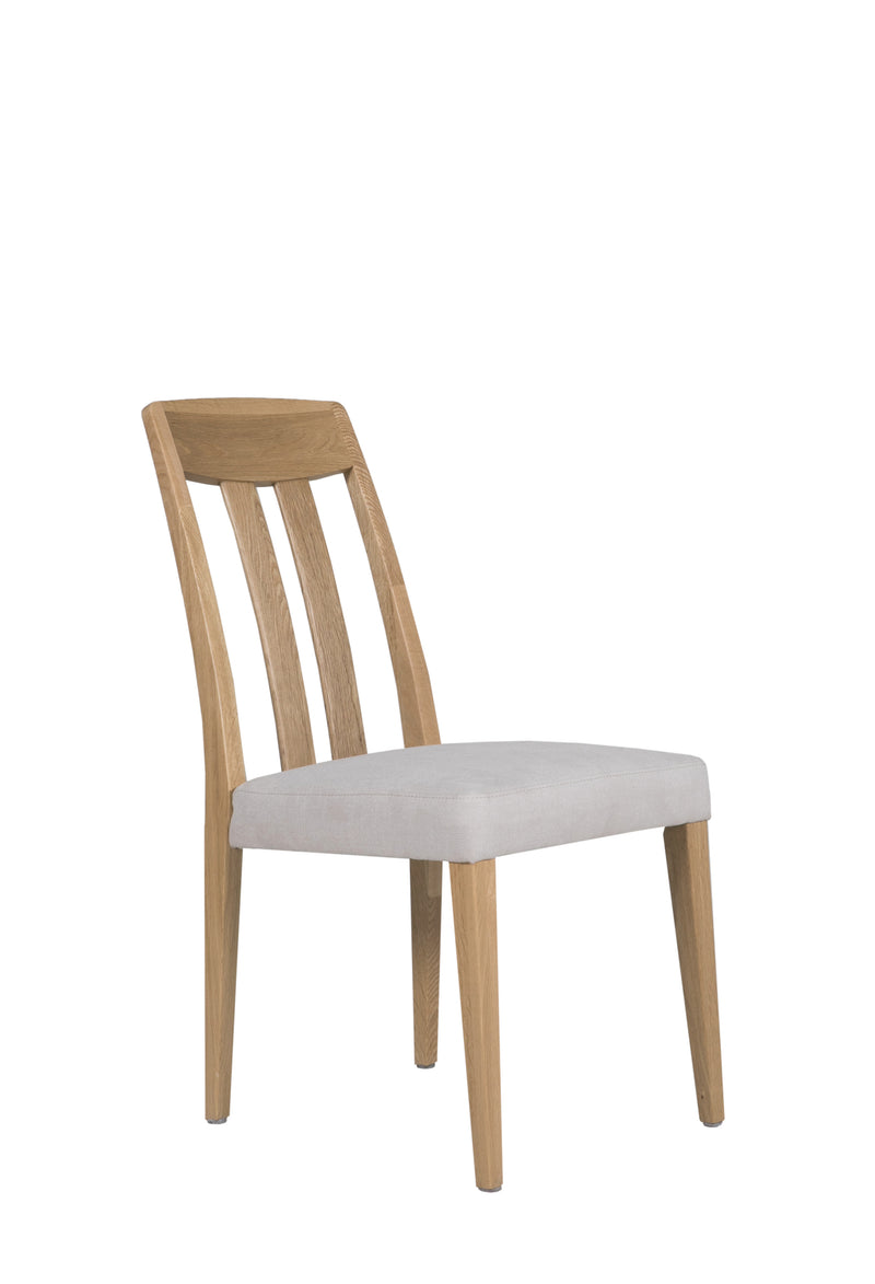 Harlow Dining Chair Slat Back - Natural Oak