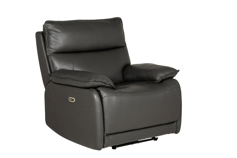 Lago 1 Seater Electric Recliner - Dark Grey