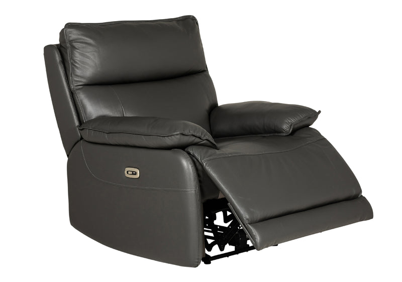 Lago 1 Seater Electric Recliner - Dark Grey