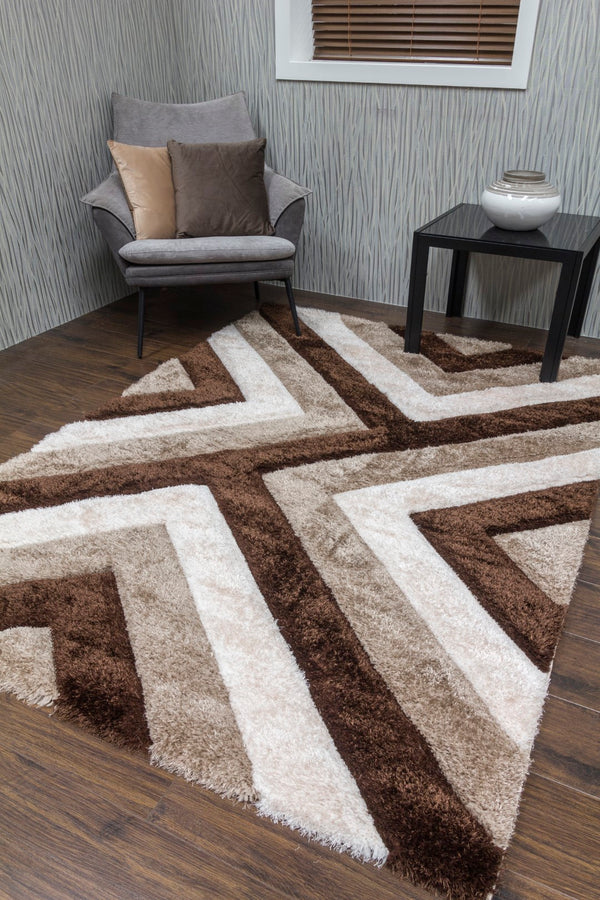 Lush Cascade Rug Brown