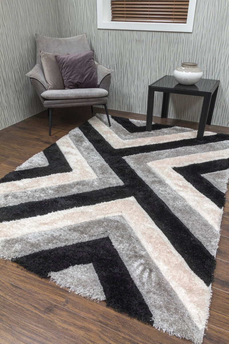 Lush Cascade Rug Grey