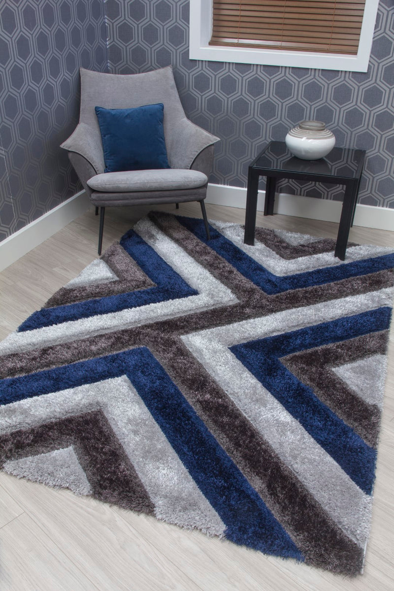 Lush Cascade Rug Navy