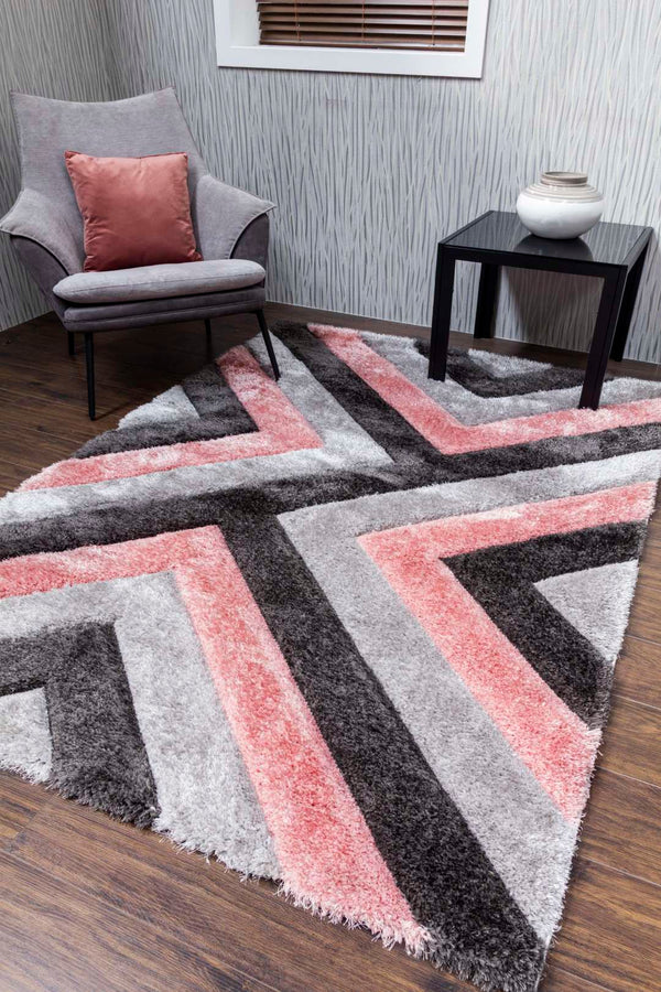 Lush Cascade Rug Pink