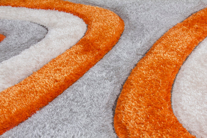 Lush Ripple Rug Orange