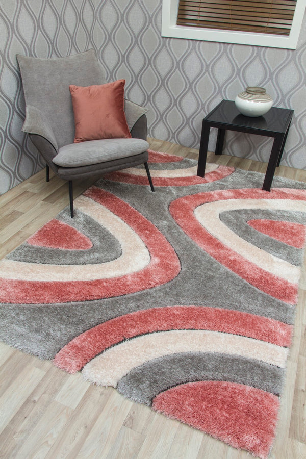 Lush Ripple Rug Pink