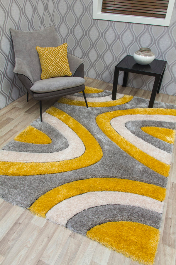 Lush Ripple Rug Yellow