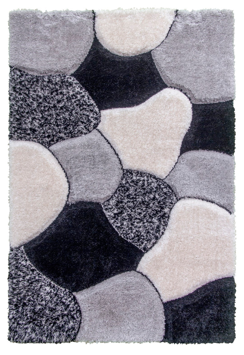 Lush Stones Rug Multi Grey