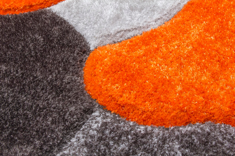 Lush Stones Rug Multi Orange