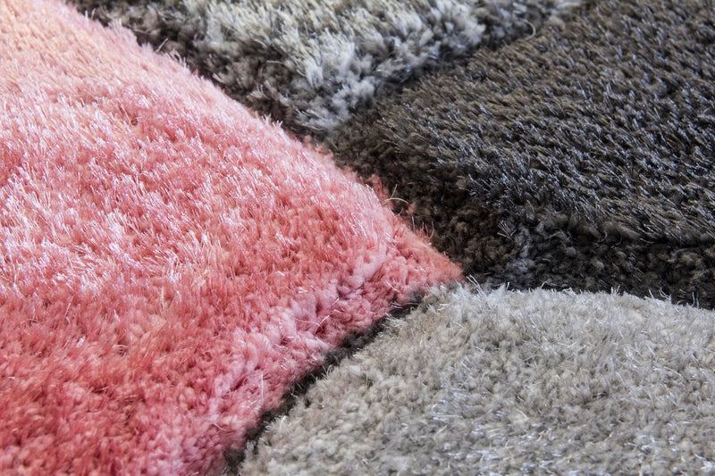 Lush Stones Rug Multi Pink