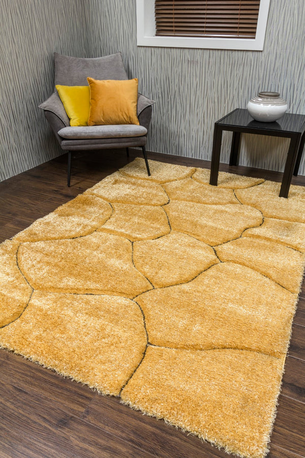 Lush Stones Rug Yellow