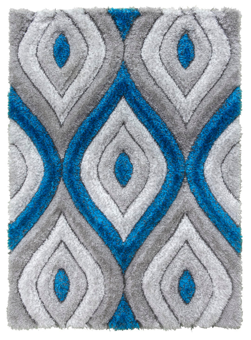 Lush Teardrop Rug Teal