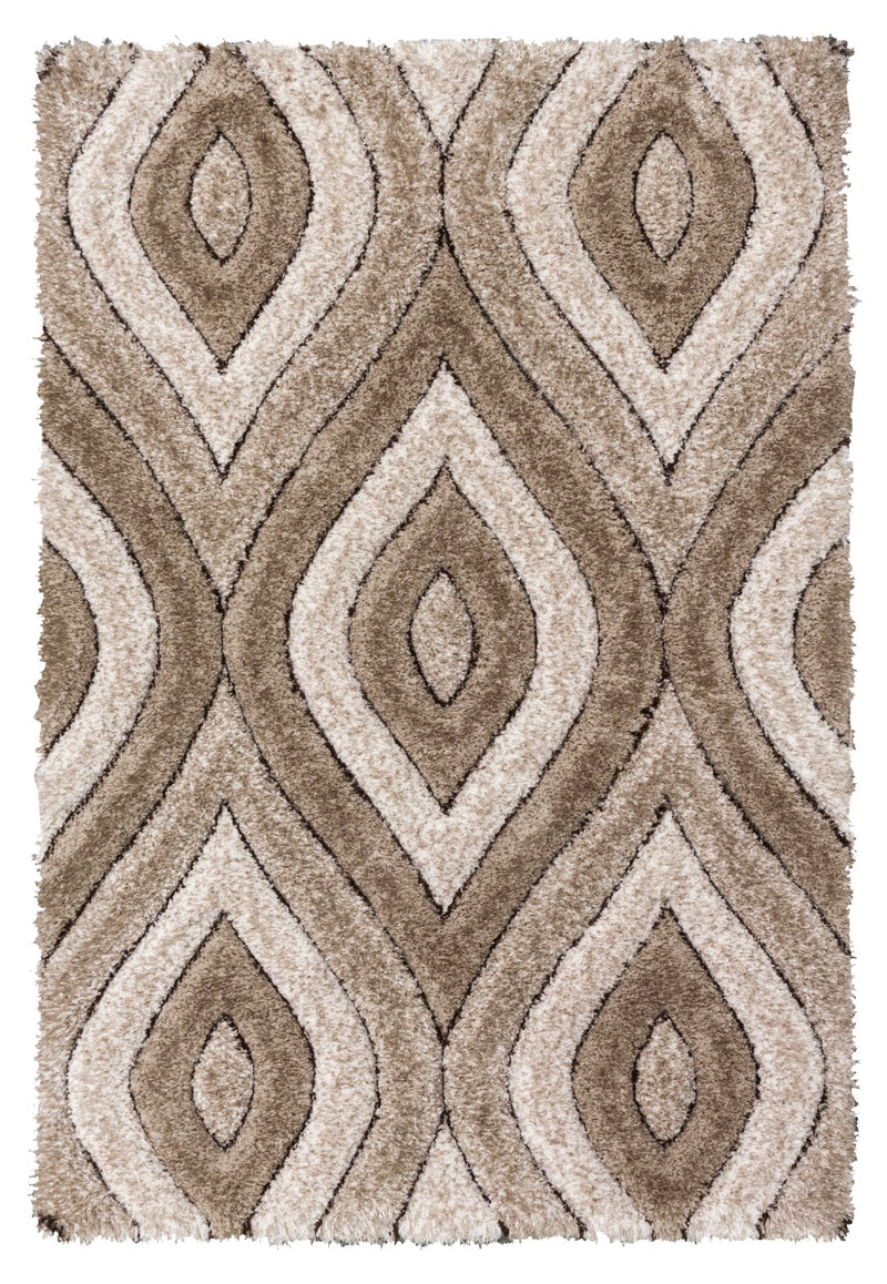 Lush Teardrop Rug Beige