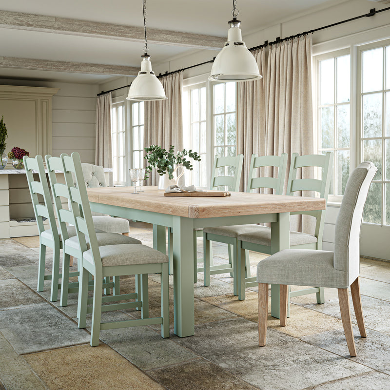 Exmouth Large Extending Dining Table Sage