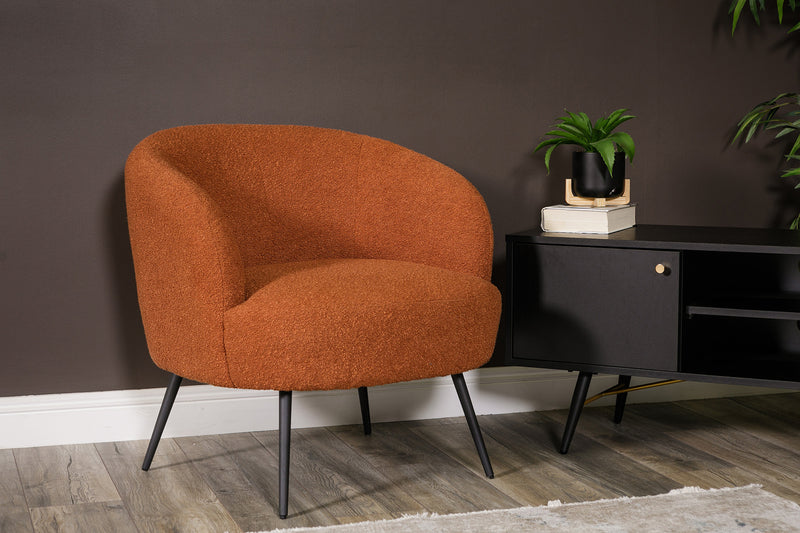 Kerbie Accent Chair - Rust