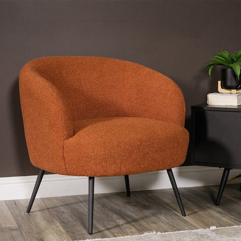 Kerbie Accent Chair - Rust