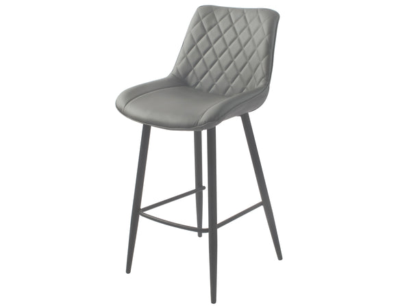 Sydney Bar Stool Grey With Black Legs