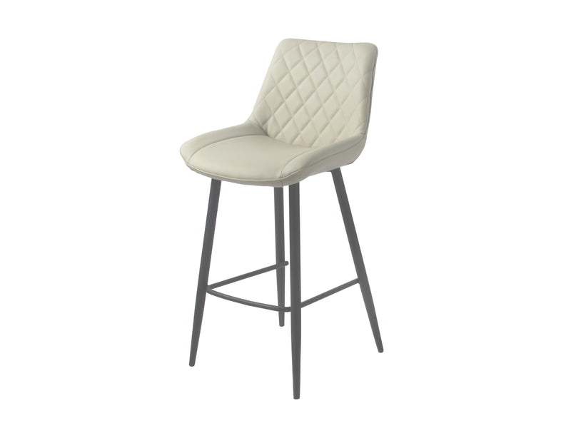 Sydney Bar Stool Taupe With Black Legs