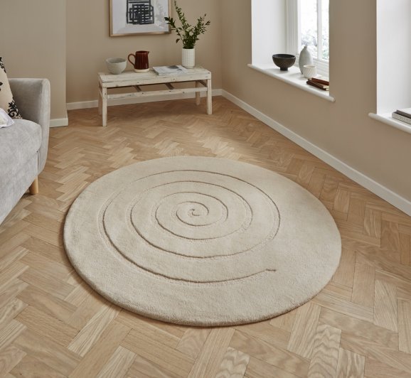 Spiral Rug Ivory