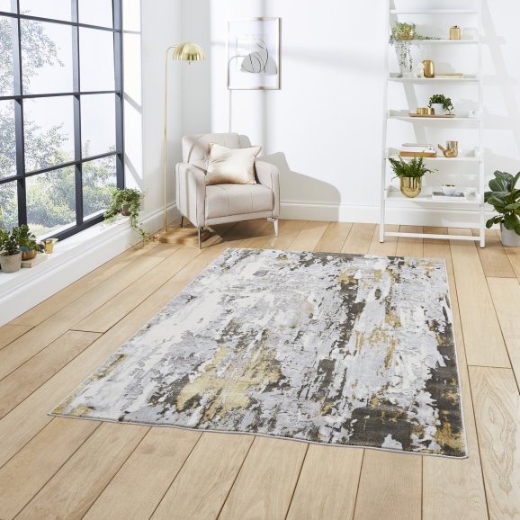 Apollo GR580 Rug Grey/Gold