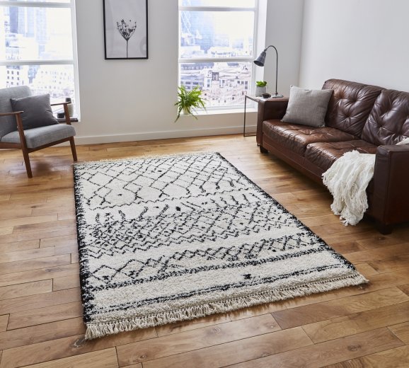 Boohoo 5402 Rug Black/White