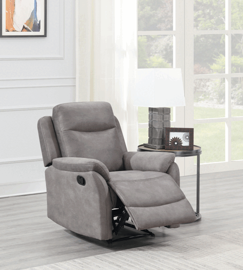 Ethan Reclining Armchair Grey | Quality Home Furniture