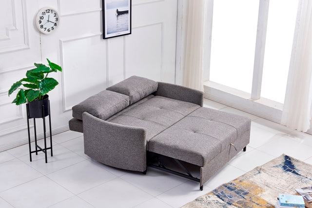 Kira Sofa Bed Curved Arm Grey