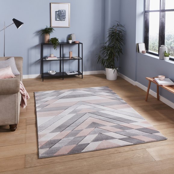 Pembroke G2075 Rug Grey/Rose